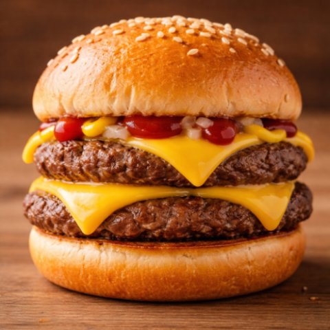 2x DVOJNI CHEESEBURGER+POMFRI